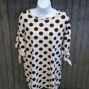 Zara Short Sleeve Polka Dot Shirt
